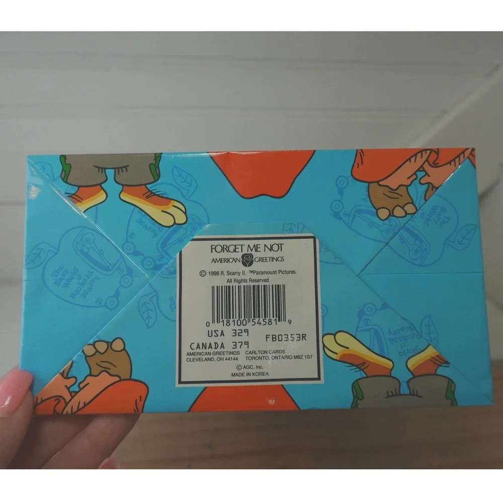 Vintage Richard Scarry Gift Bag 1998 Busy Town Cartoon TV Show Party Supplies